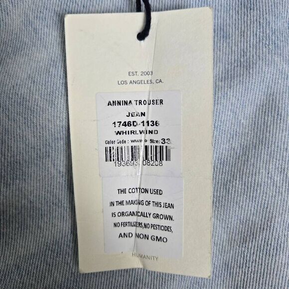 Citizens of Humanity Womens Annina Wide Leg Jeans Size 33 Blue High Rise NWT - Picture 3 of 9